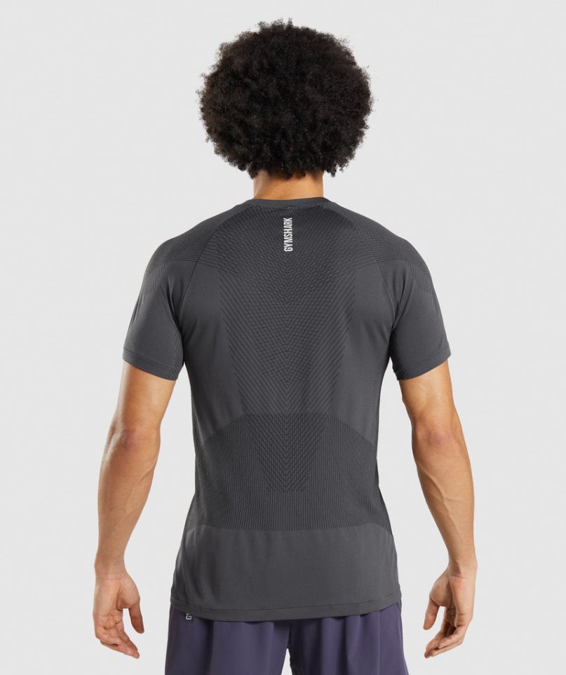 Gymshark Apex Seamless T-shirts Herren Schwarz | 57489YVTC