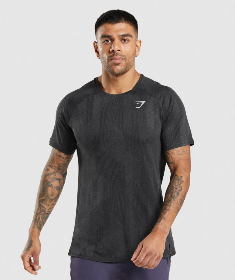 Gymshark Apex T-shirts Herren Schwarz | 45308HSRX