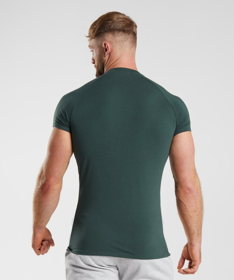 Gymshark Apollo T-shirts Herren Grün | 34608JAYR