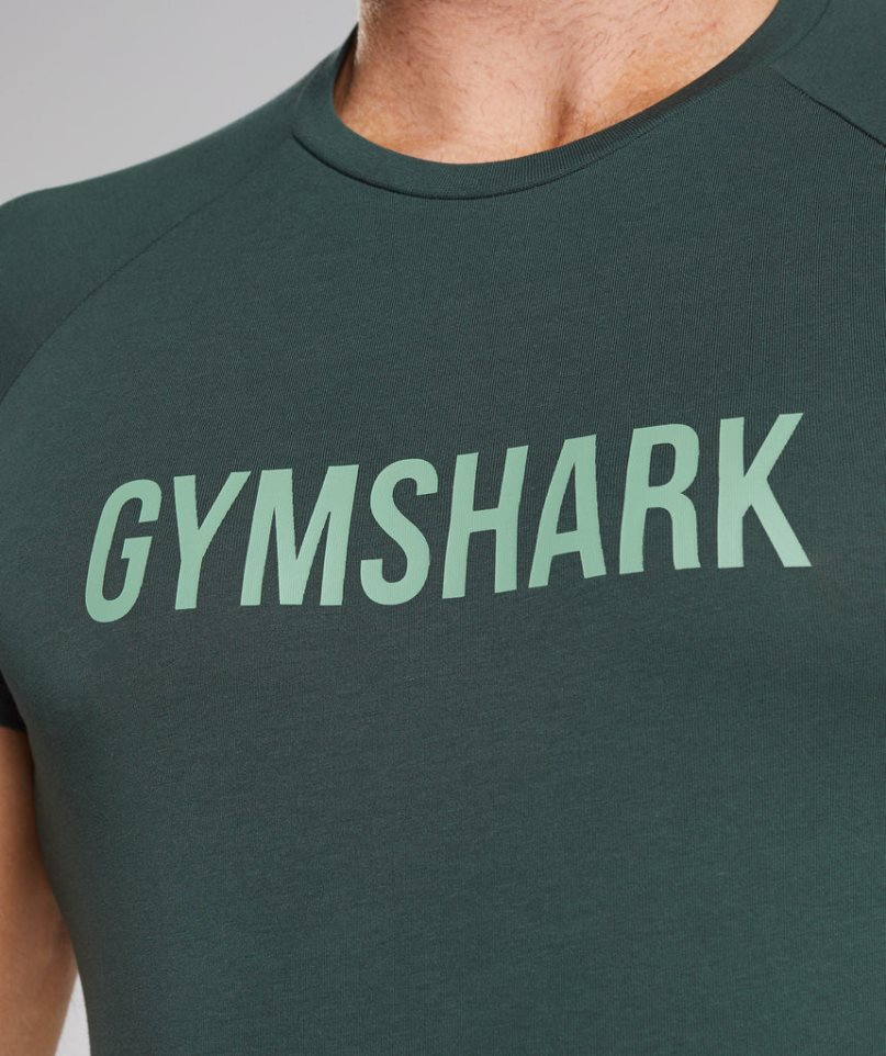 Gymshark Apollo T-shirts Herren Grün | 34608JAYR