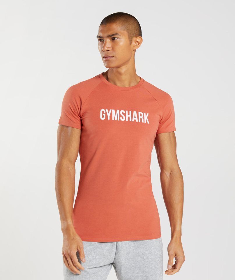 Gymshark Apollo T-shirts Herren Orange | 63742EHUW