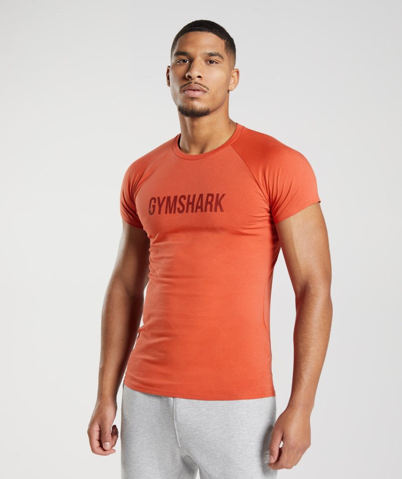 Gymshark Apollo T-shirts Herren Orange | 73215MZVT