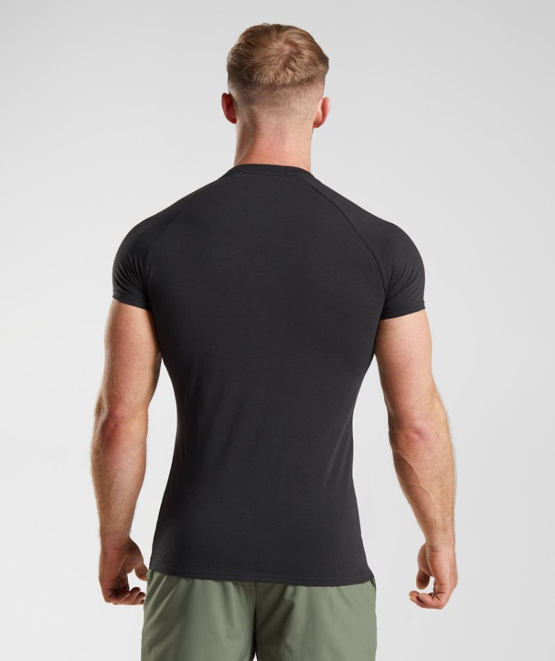 Gymshark Apollo T-shirts Herren Schwarz | 18904CYJG