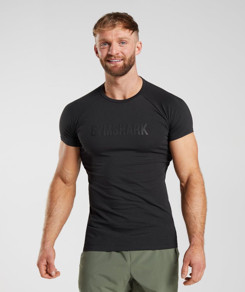 Gymshark Apollo T-shirts Herren Schwarz | 18904CYJG