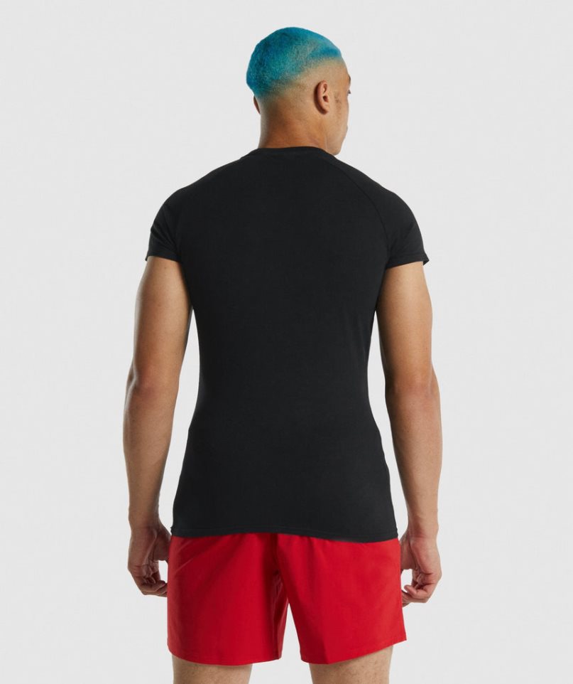 Gymshark Apollo T-shirts Herren Schwarz | 84765CDPL