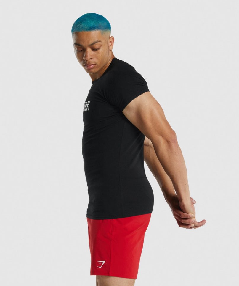 Gymshark Apollo T-shirts Herren Schwarz | 84765CDPL