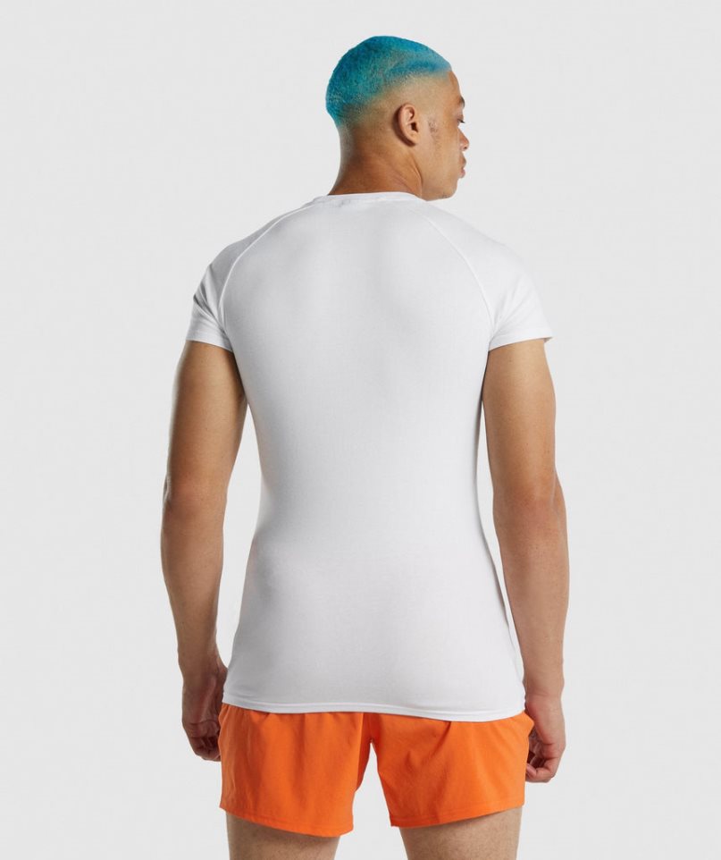 Gymshark Apollo T-shirts Herren Weiß | 21759IXAZ