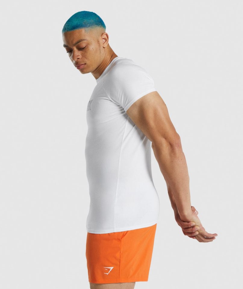 Gymshark Apollo T-shirts Herren Weiß | 21759IXAZ