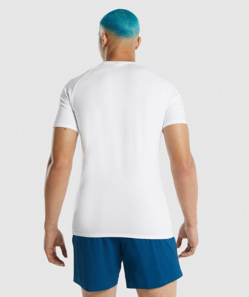 Gymshark Apollo T-shirts Herren Weiß | 27851KSLQ