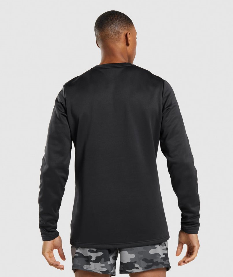 Gymshark Arrival Crew Sweatshirts Herren Schwarz | 31645QPBK