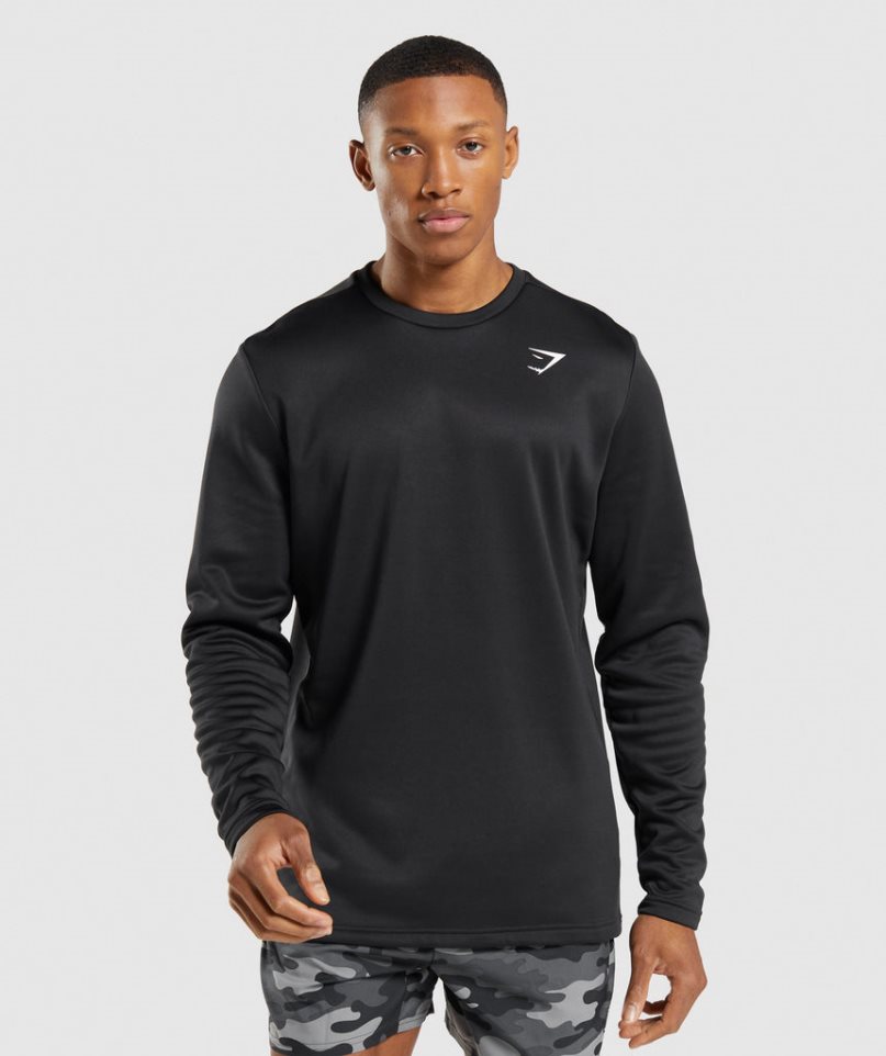 Gymshark Arrival Crew Sweatshirts Herren Schwarz | 31645QPBK