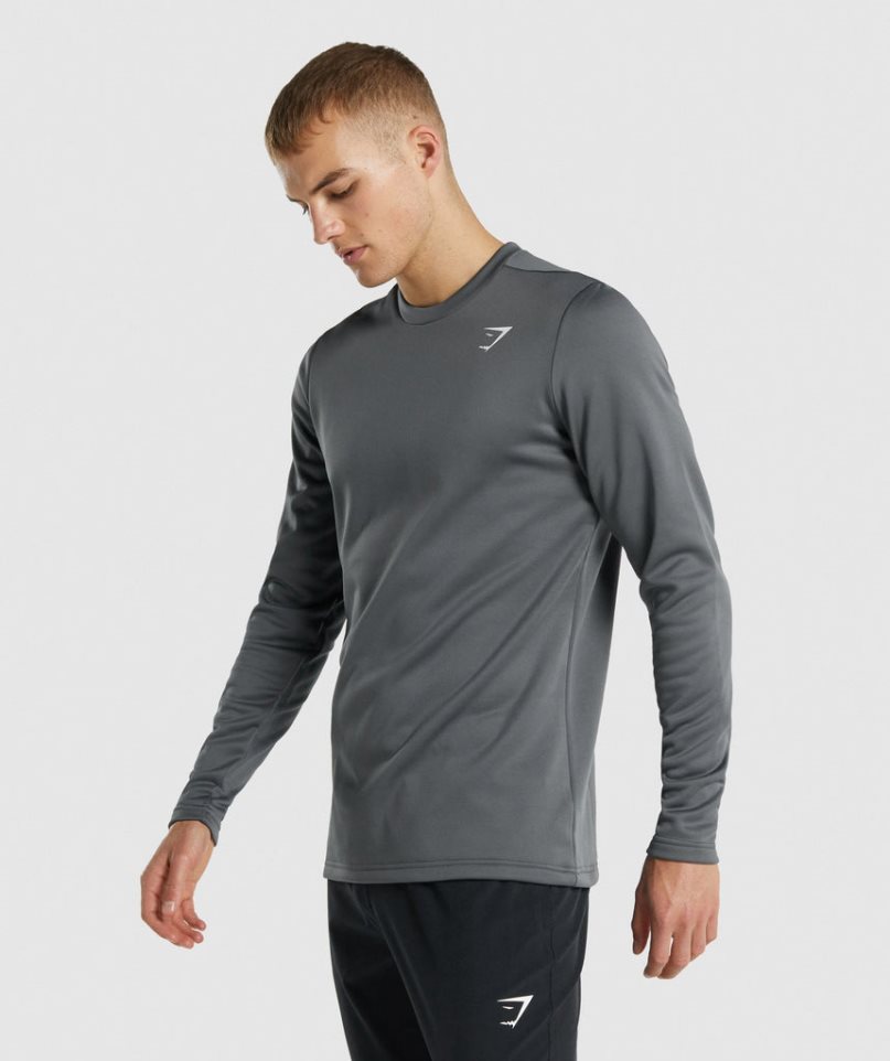 Gymshark Arrival Crew Sweatshirts Herren Dunkelgrau | 62089ICGH