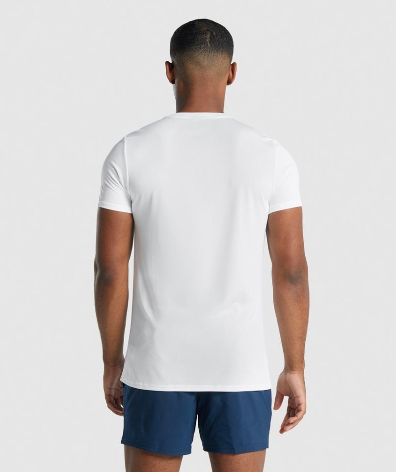 Gymshark Arrival Graphic T-shirts Herren Weiß | 30197IXSP