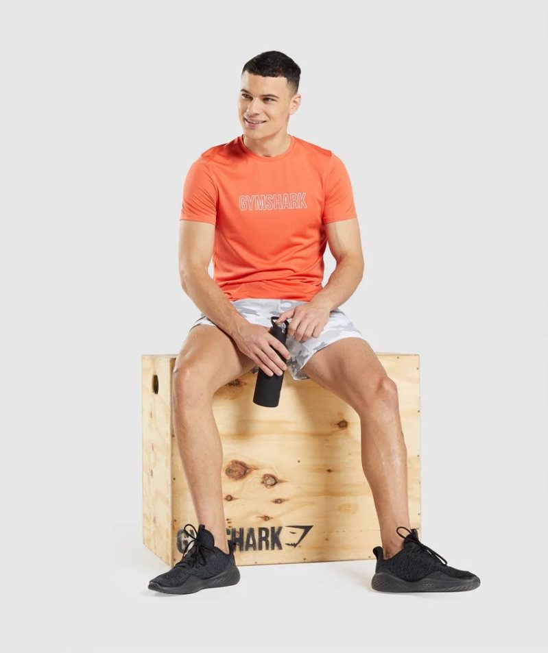 Gymshark Arrival Graphic T-shirts Herren Orange | 62108MXPZ