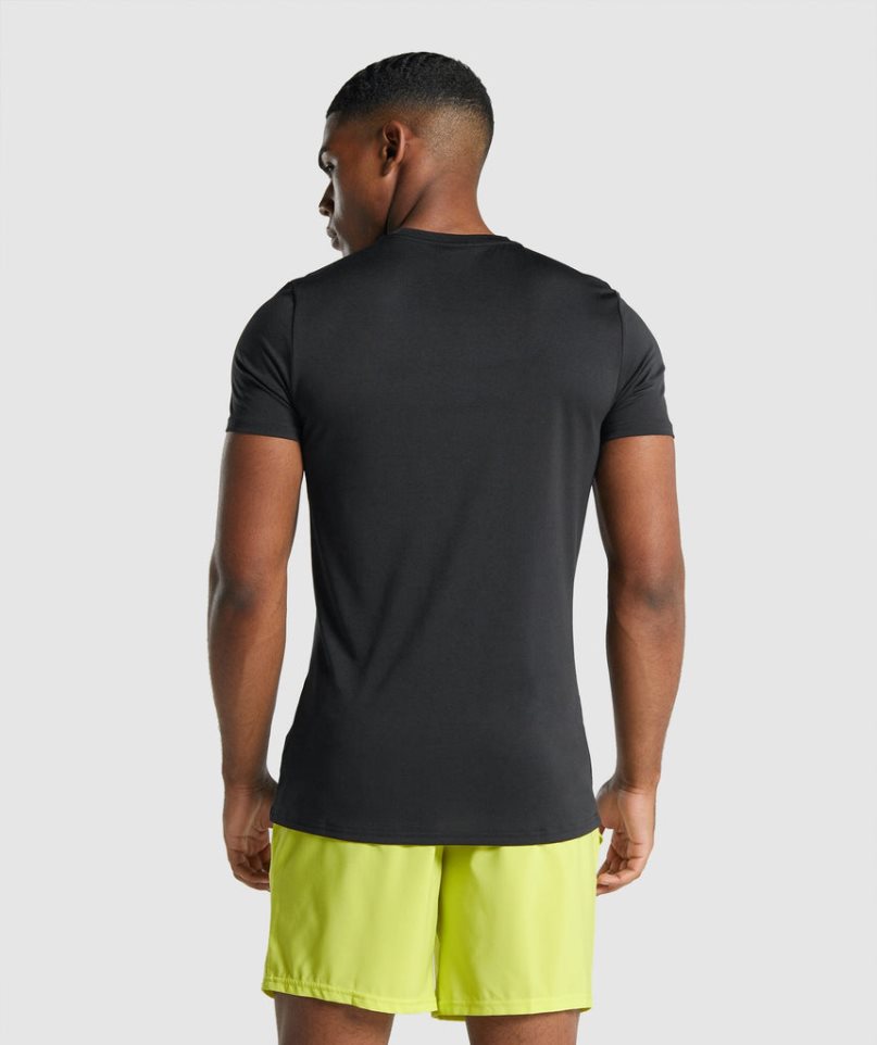 Gymshark Arrival Graphic T-shirts Herren Schwarz | 80635TQGR