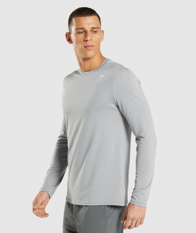 Gymshark Arrival Long Sleeve T-shirts Herren Grau | 24195DCJX