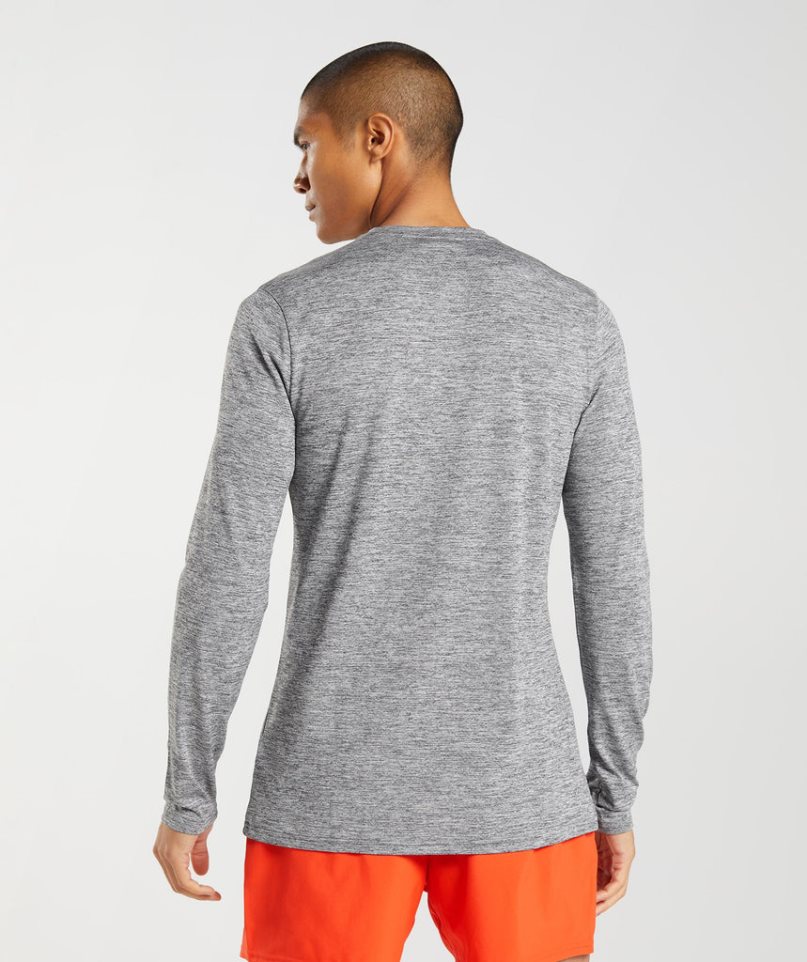 Gymshark Arrival Long Sleeve T-shirts Herren Grau | 82731JSZW