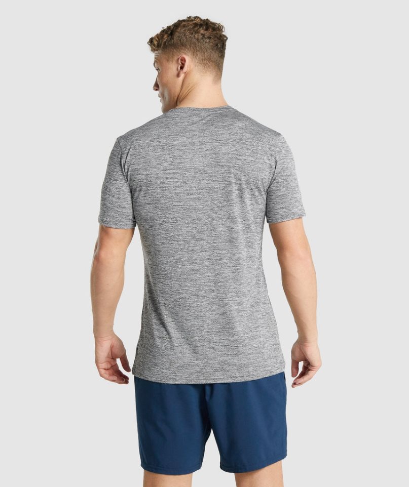 Gymshark Arrival Marl T-shirts Herren Grau | 90841VAMK