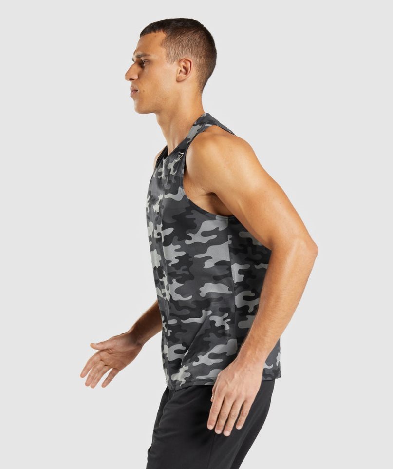 Gymshark Arrival Muskelshirt Herren Camouflage | 45736VCOX