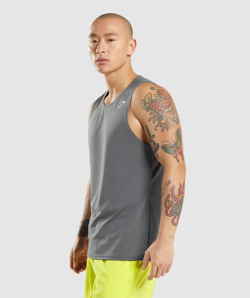 Gymshark Arrival Muskelshirt Herren Grau | 83429NWUT