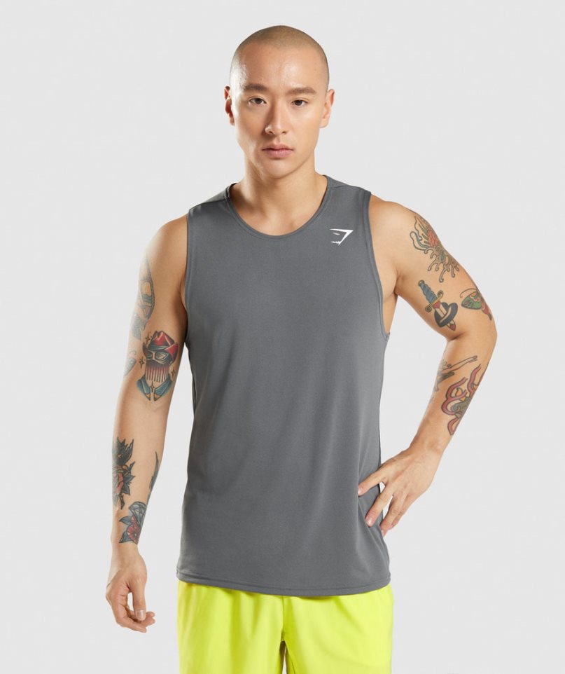 Gymshark Arrival Muskelshirt Herren Grau | 83429NWUT