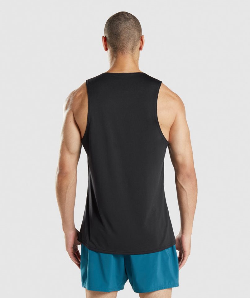 Gymshark Arrival Muskelshirt Herren Schwarz | 90612ZQGN