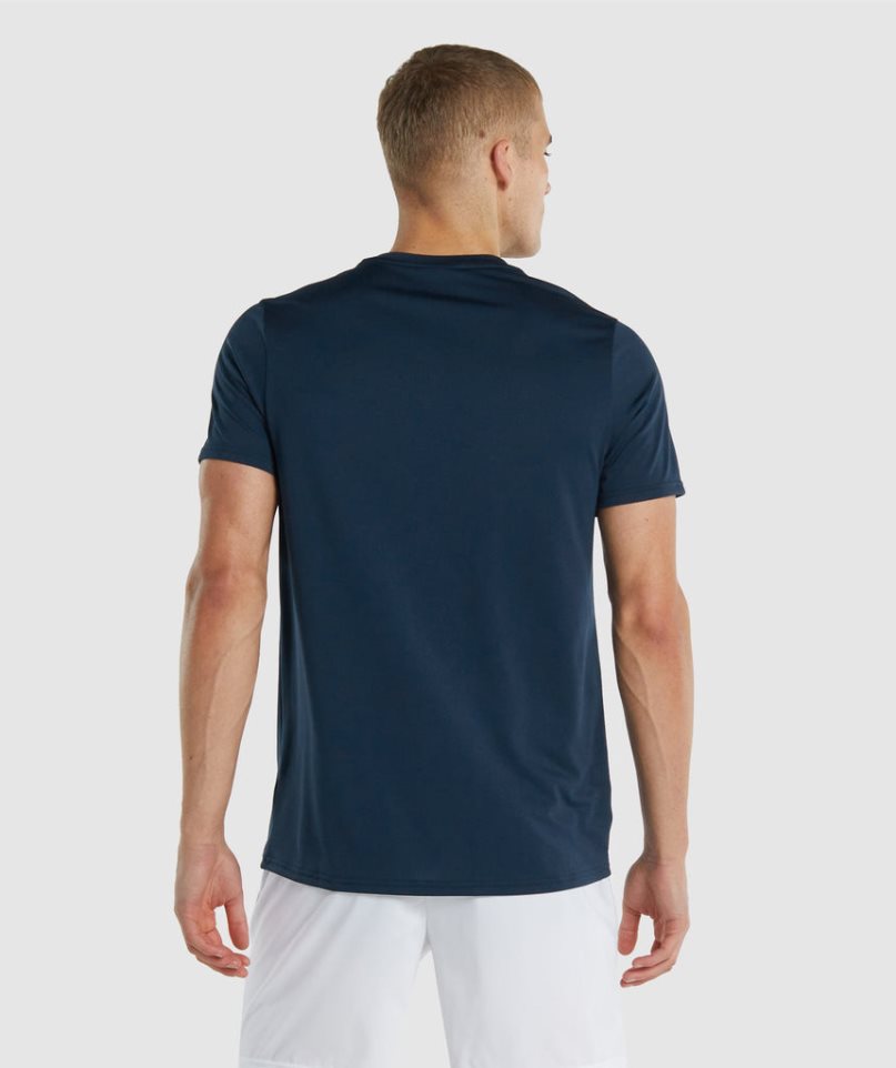 Gymshark Arrival Regular Fit T-shirts Herren Navy | 12095SMAP