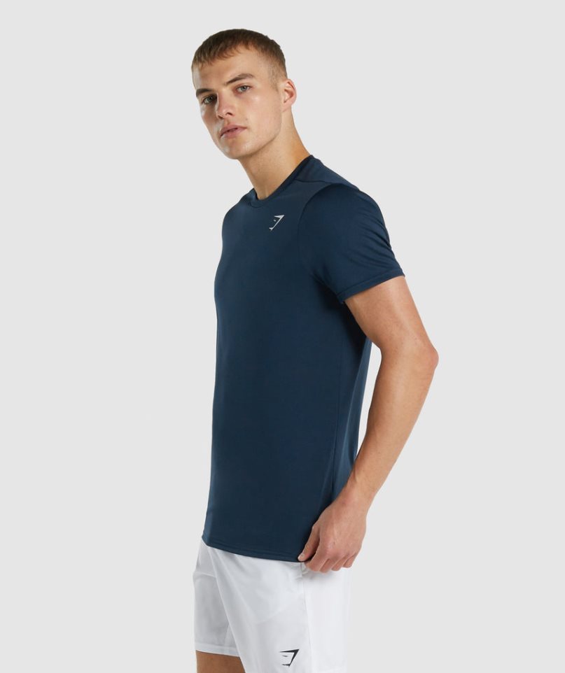 Gymshark Arrival Regular Fit T-shirts Herren Navy | 12095SMAP