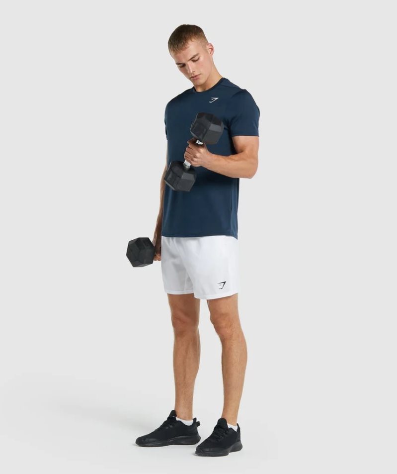 Gymshark Arrival Regular Fit T-shirts Herren Navy | 12095SMAP