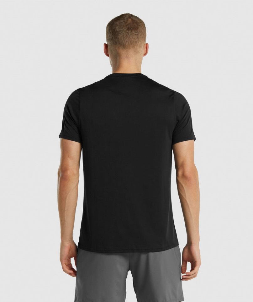 Gymshark Arrival Regular Fit T-shirts Herren Schwarz | 57068LZBP