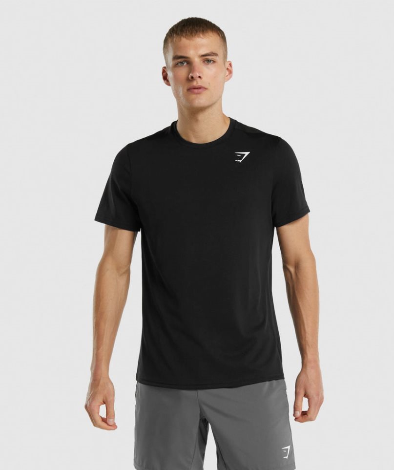 Gymshark Arrival Regular Fit T-shirts Herren Schwarz | 57068LZBP