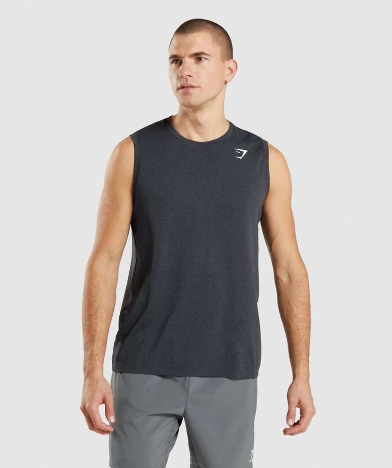 Gymshark Arrival Seamless Muskelshirt Herren Schwarz | 67349ADBN