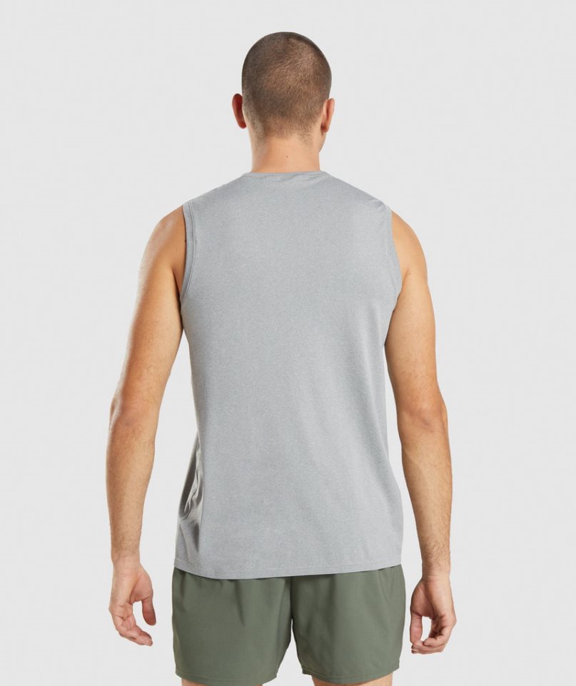 Gymshark Arrival Seamless Muskelshirt Herren Grau | 94065PKDZ