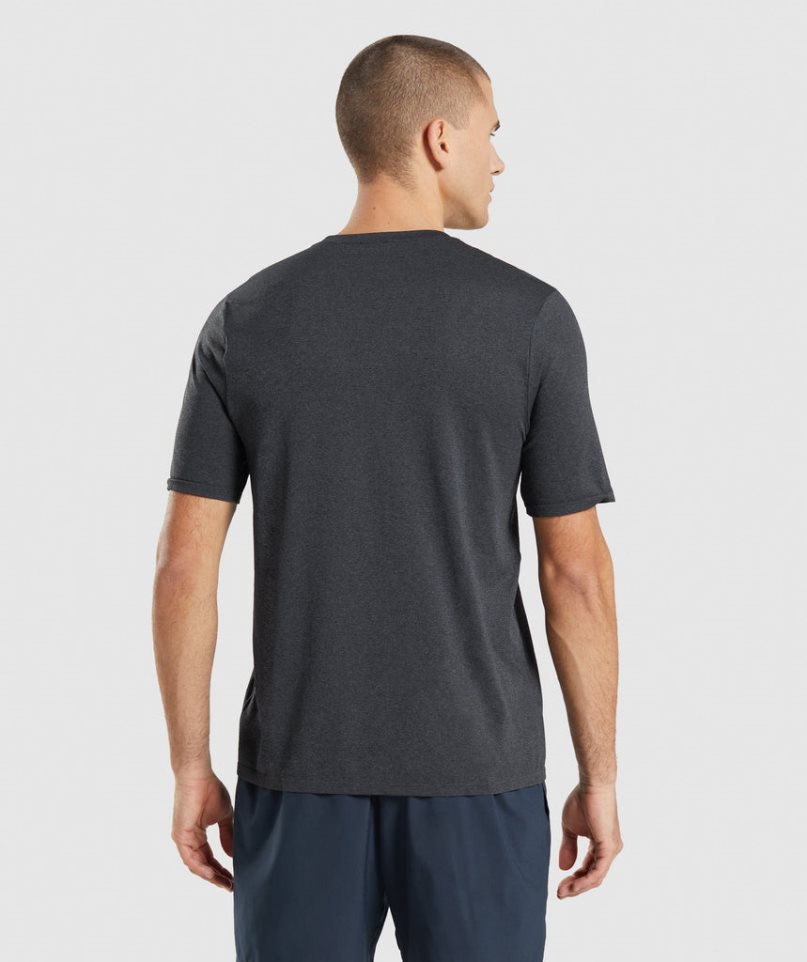 Gymshark Arrival Seamless T-shirts Herren Schwarz | 91820OJXW