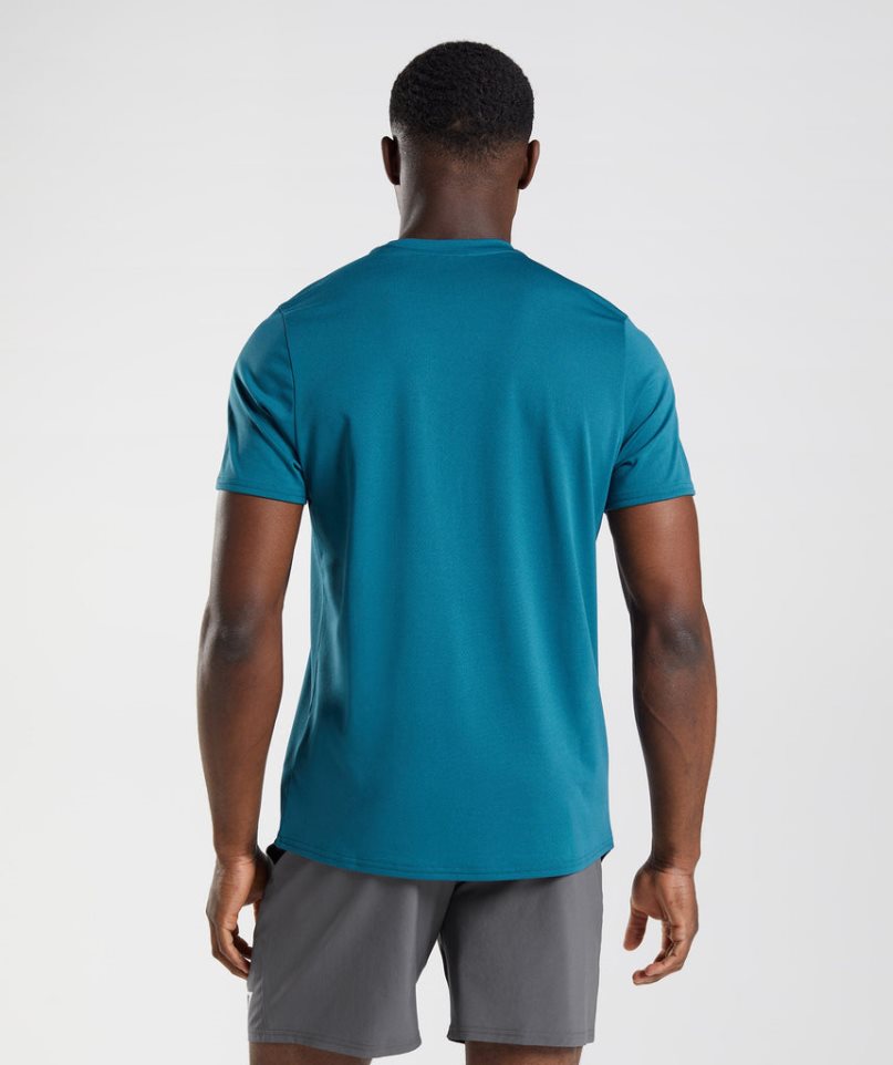 Gymshark Arrival T-shirts Herren Blau | 83109DORZ