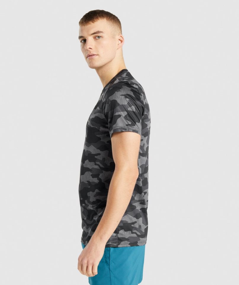 Gymshark Arrival T-shirts Herren Camouflage | 36954ZHBF