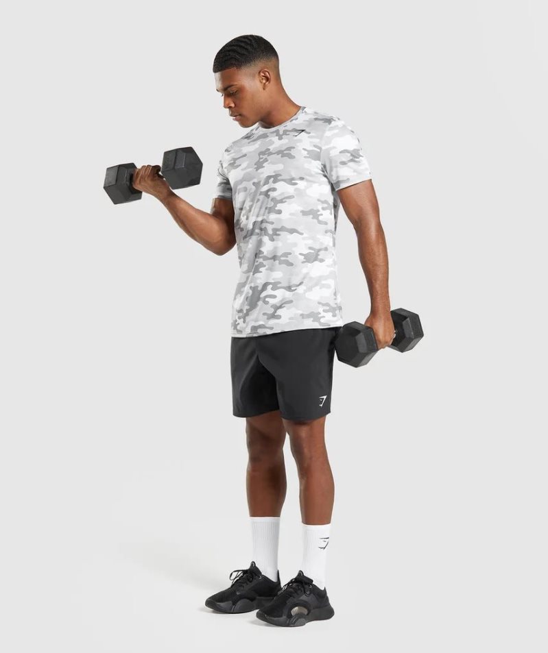 Gymshark Arrival T-shirts Herren Camouflage | 46378CIAL