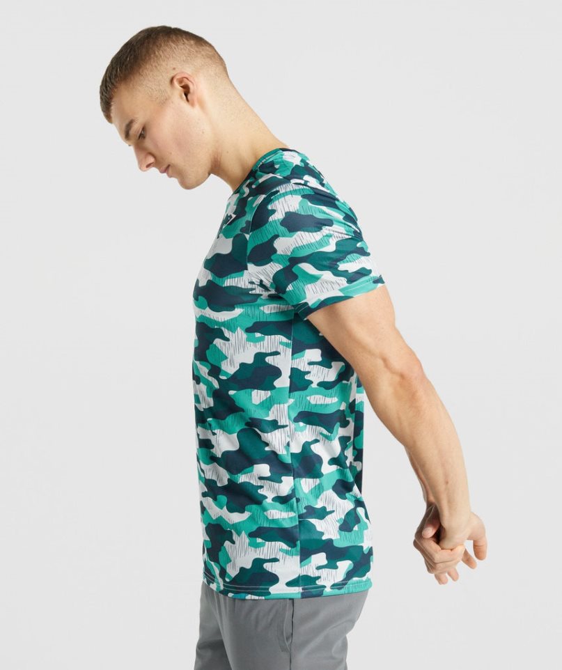 Gymshark Arrival T-shirts Herren Camouflage | 70943BNOS