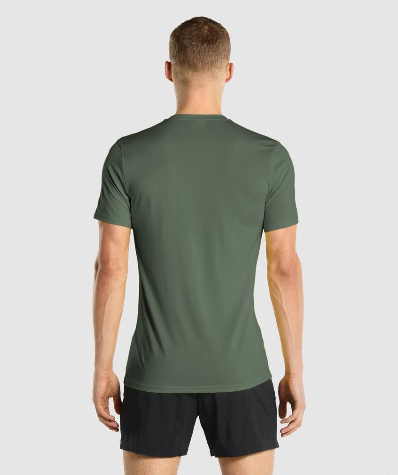 Gymshark Arrival T-shirts Herren Grün | 81492LUKV