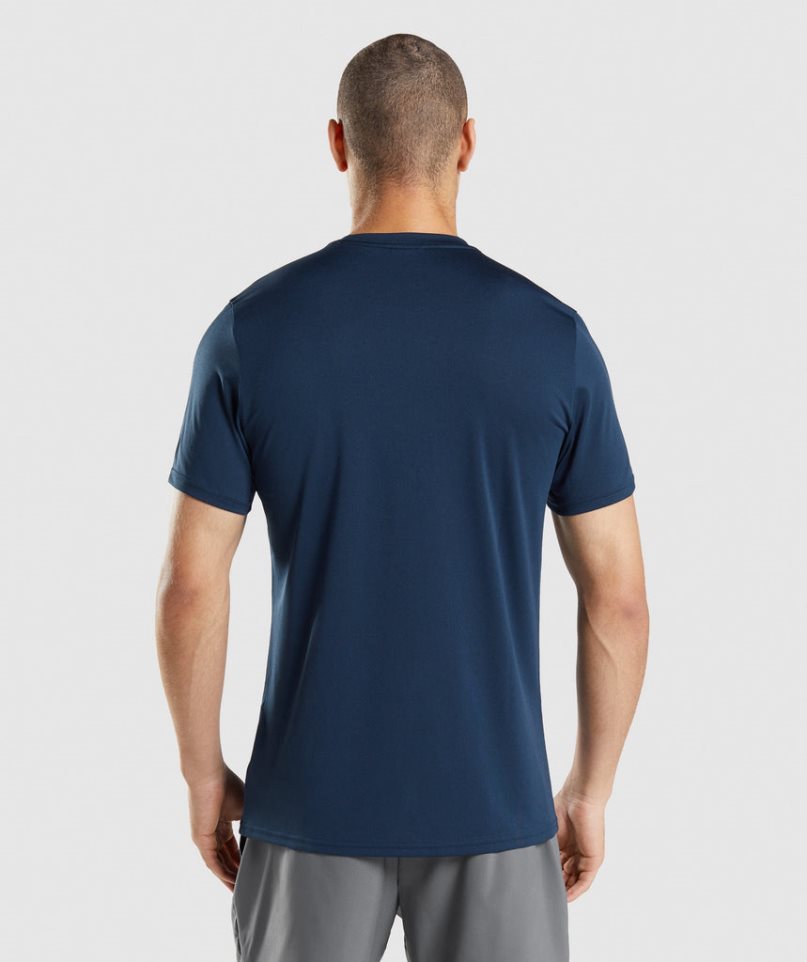 Gymshark Arrival T-shirts Herren Navy | 13826TDBZ