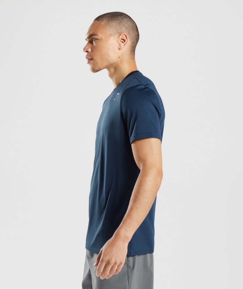 Gymshark Arrival T-shirts Herren Navy | 13826TDBZ