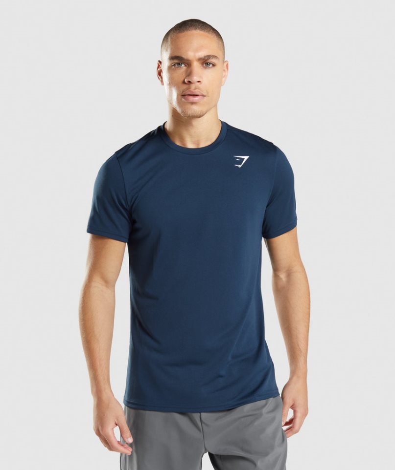 Gymshark Arrival T-shirts Herren Navy | 13826TDBZ