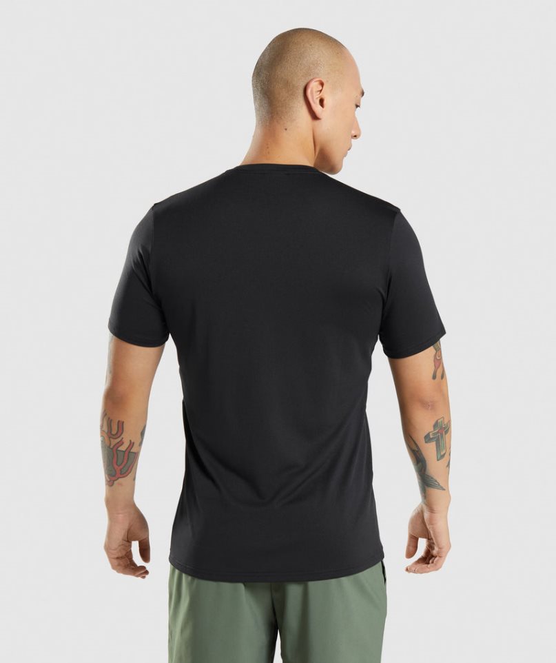 Gymshark Arrival T-shirts Herren Schwarz | 59120ORCE