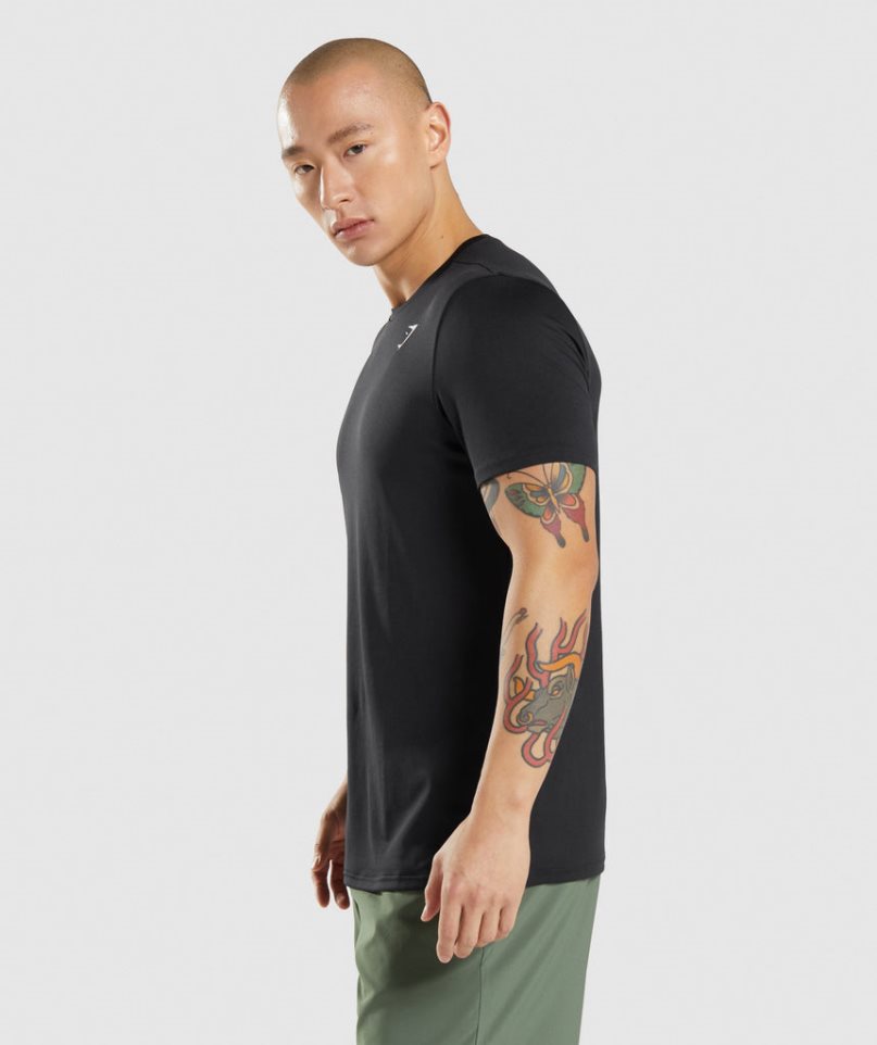 Gymshark Arrival T-shirts Herren Schwarz | 59120ORCE