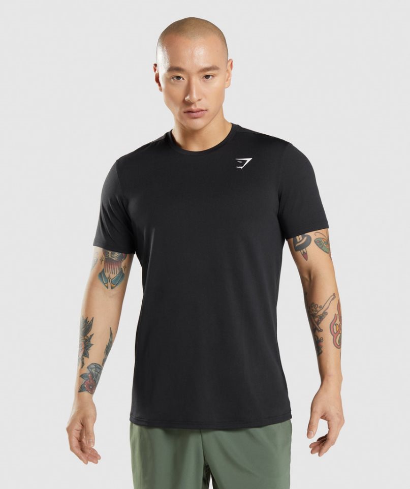 Gymshark Arrival T-shirts Herren Schwarz | 59120ORCE