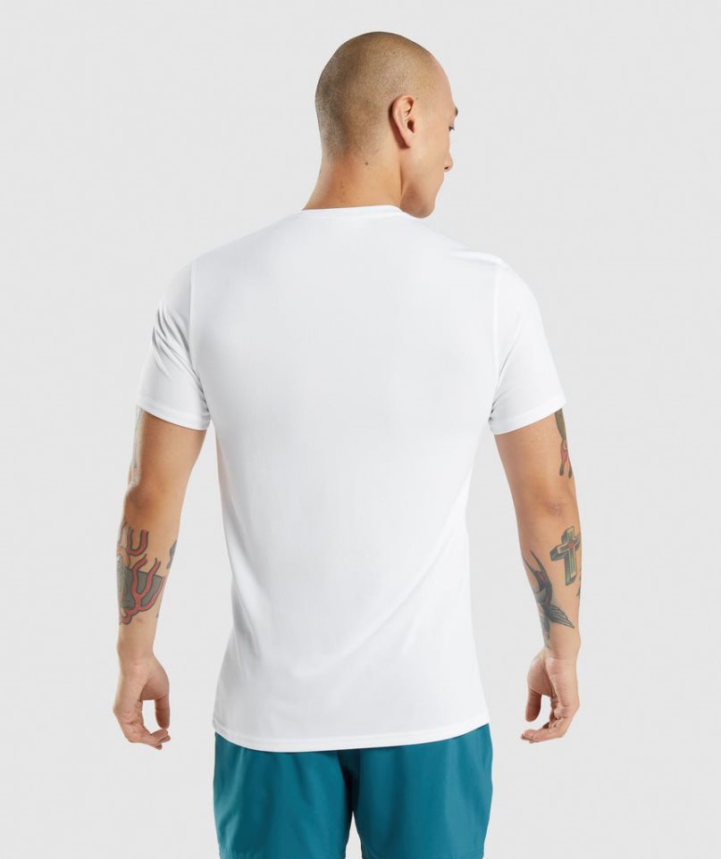 Gymshark Arrival T-shirts Herren Weiß | 48269MTOD