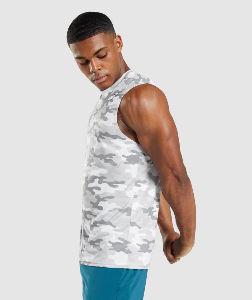 Gymshark Arrival Ärmellose Muskelshirt Herren Camouflage | 20573ZPWC