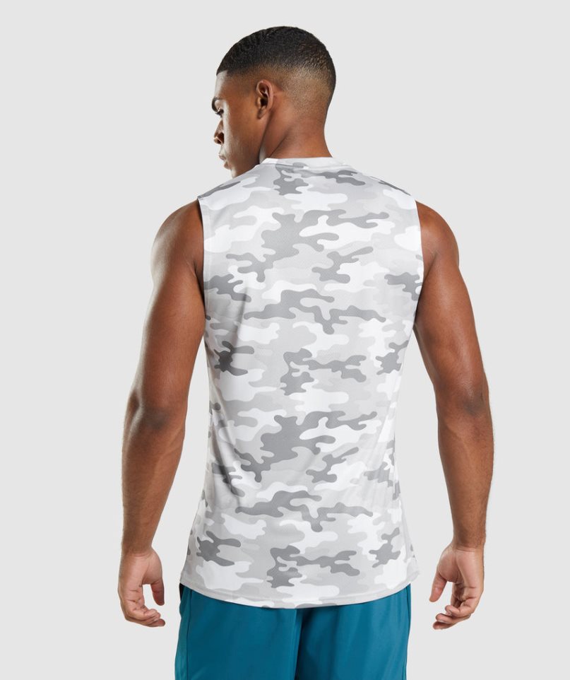 Gymshark Arrival Ärmellose Muskelshirt Herren Camouflage | 20573ZPWC