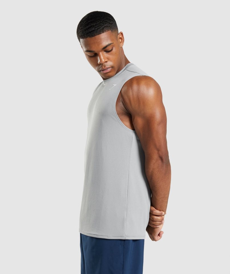 Gymshark Arrival Ärmellose Muskelshirt Herren Grau | 46958IHKJ