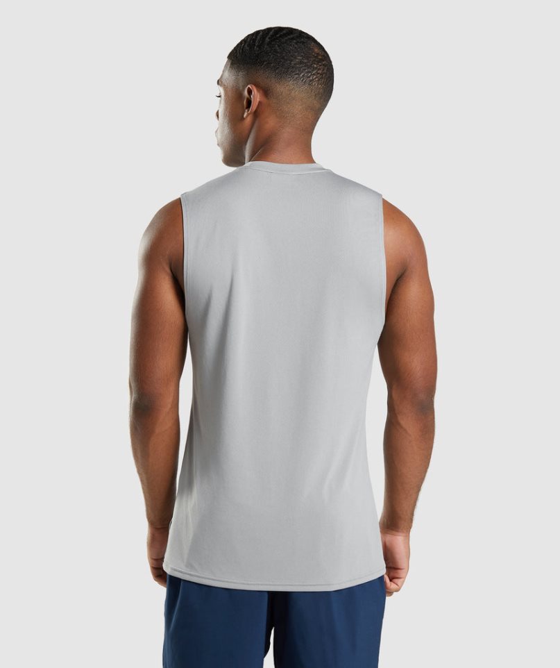 Gymshark Arrival Ärmellose Muskelshirt Herren Grau | 46958IHKJ